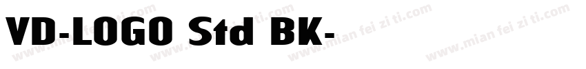 VD-LOGO Std BK字体转换